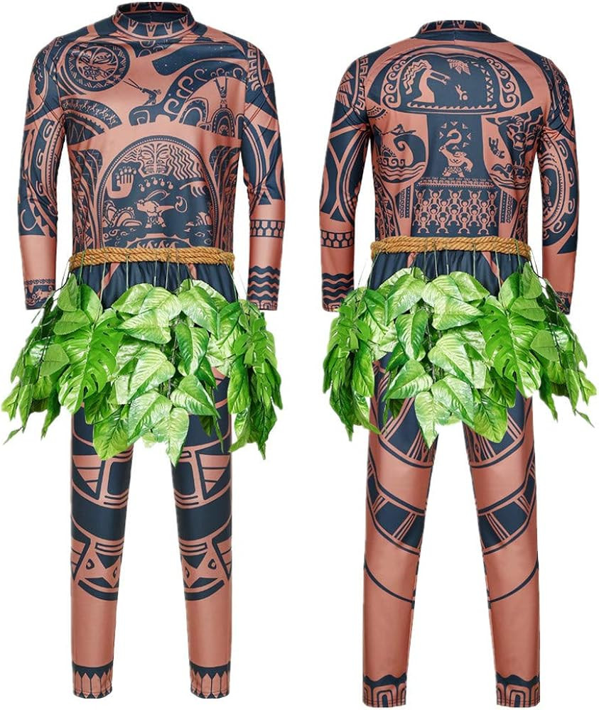 Men Maui Tattoo Cosplay Costume Maui Costume Cosplay Costume Halloween | Amazon (US)