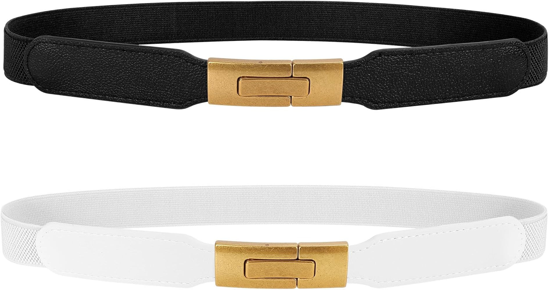 JASGOOD Women's Stretchy Waist Belts Skinny Elastic Belts for Jeans Pants Ladies Thin Dresses Bel... | Amazon (US)
