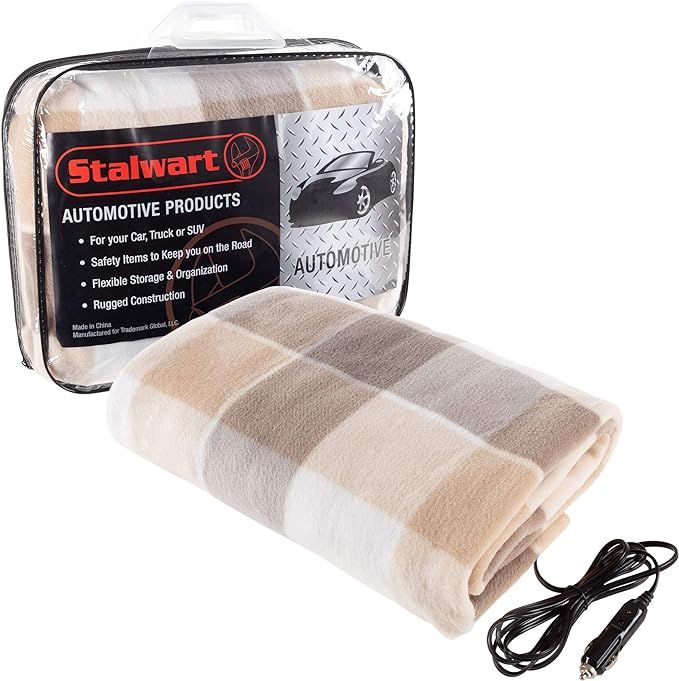 Stalwart Heated Car Blanket – 12-Volt Electric Blanket for Car, Truck, SUV, or RV – Portable ... | Amazon (US)