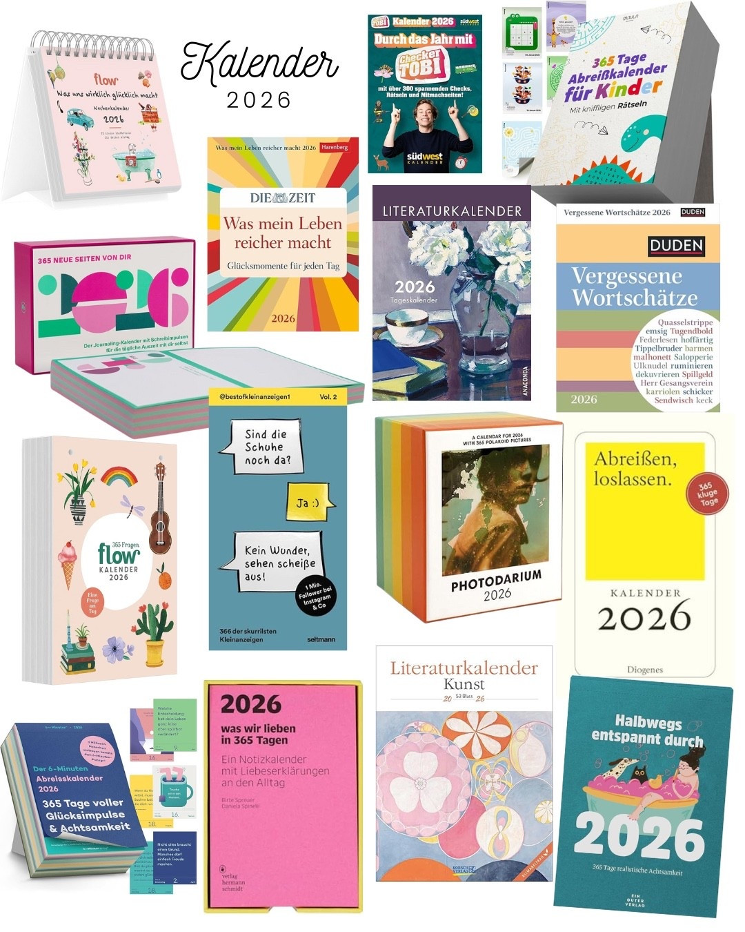 Impulse, warme Worte, Gedichte, längst vergessene Worte, Kunst, Rätsel, Journaling - was begleitet dich durch 2026? #kalender #abreißkalender 

#LTKdeutschland #LTKhome #LTKgiftguide