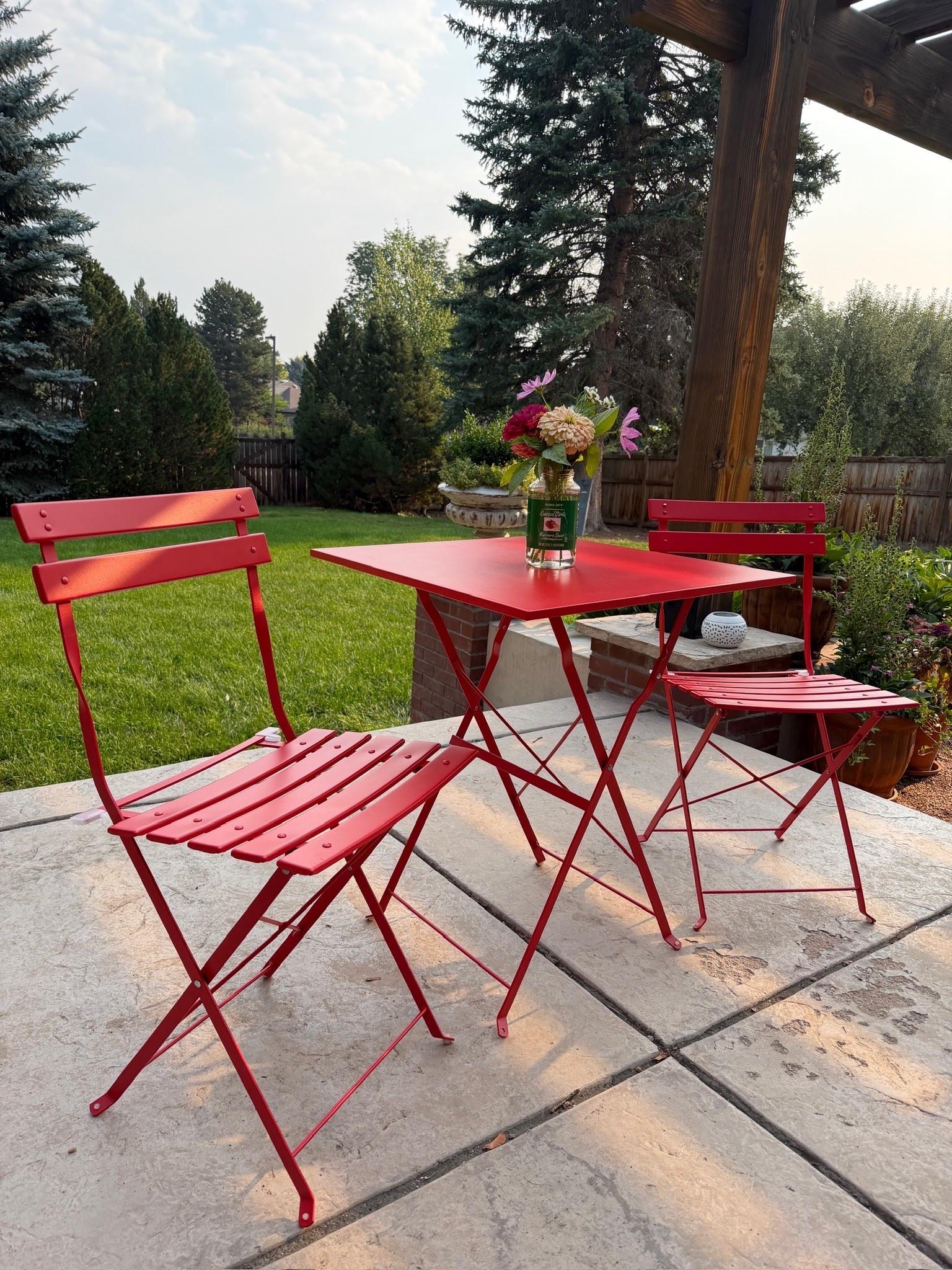 I’ve been wanting to add a little more color to the garden, and this red bistro set was too cute to pass up. I’ve been enjoying sitting out on the patio and enjoying the garden recently ❤️

#LTKSaleAlert #LTKSeasonal #LTKHome