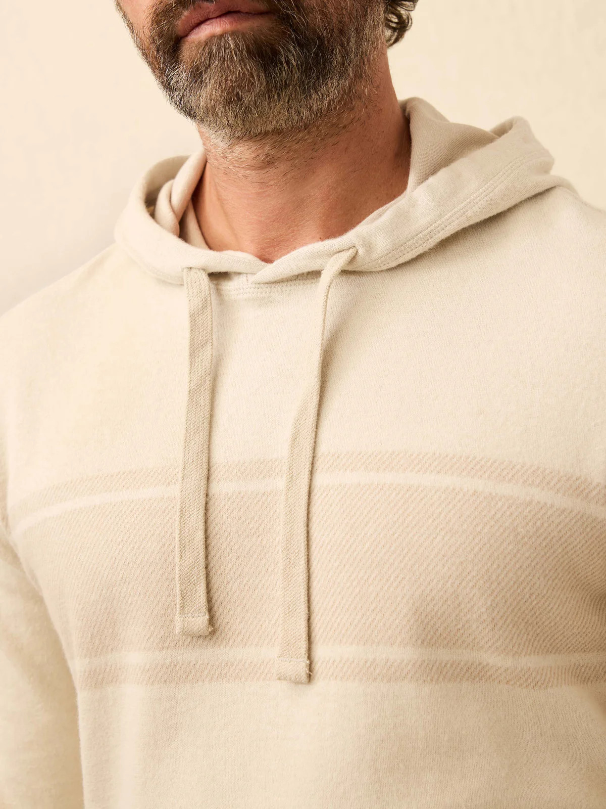 Legend™ Sweater Hoodie - Winter Oat Surf Stripe | Faherty