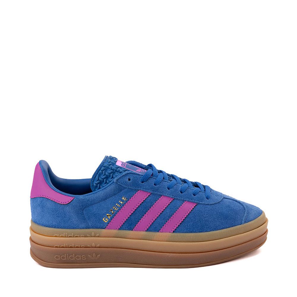 Womens adidas Gazelle Bold Athletic Shoe - Blue / Purple Burst / Gum | Journeys