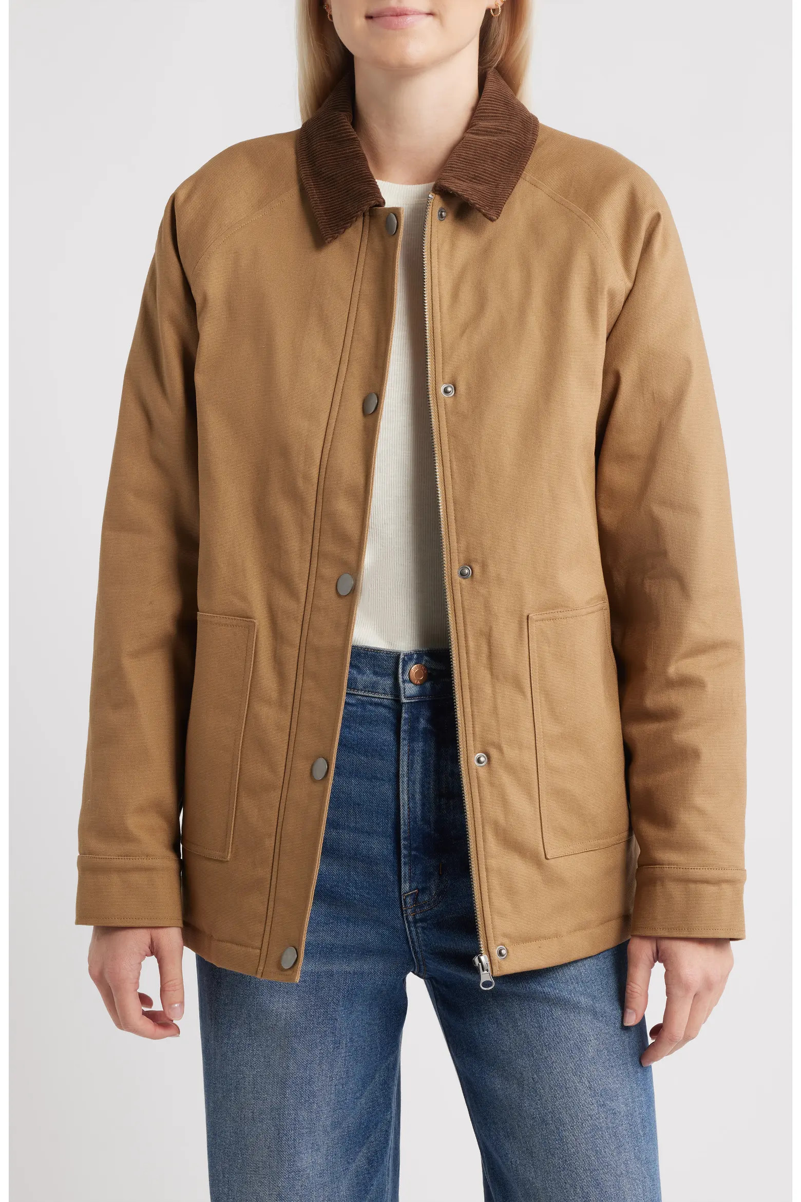 Stretch Cotton Twill Chore Coat (Women) | Nordstrom | Nordstrom