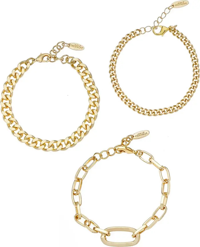 Set of 3 Chain Link Bracelets | Nordstrom