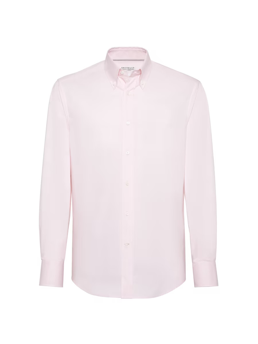 Lightweight Oxford Slim Fit Shirt With Button-Down Collar | Saks Fifth Avenue