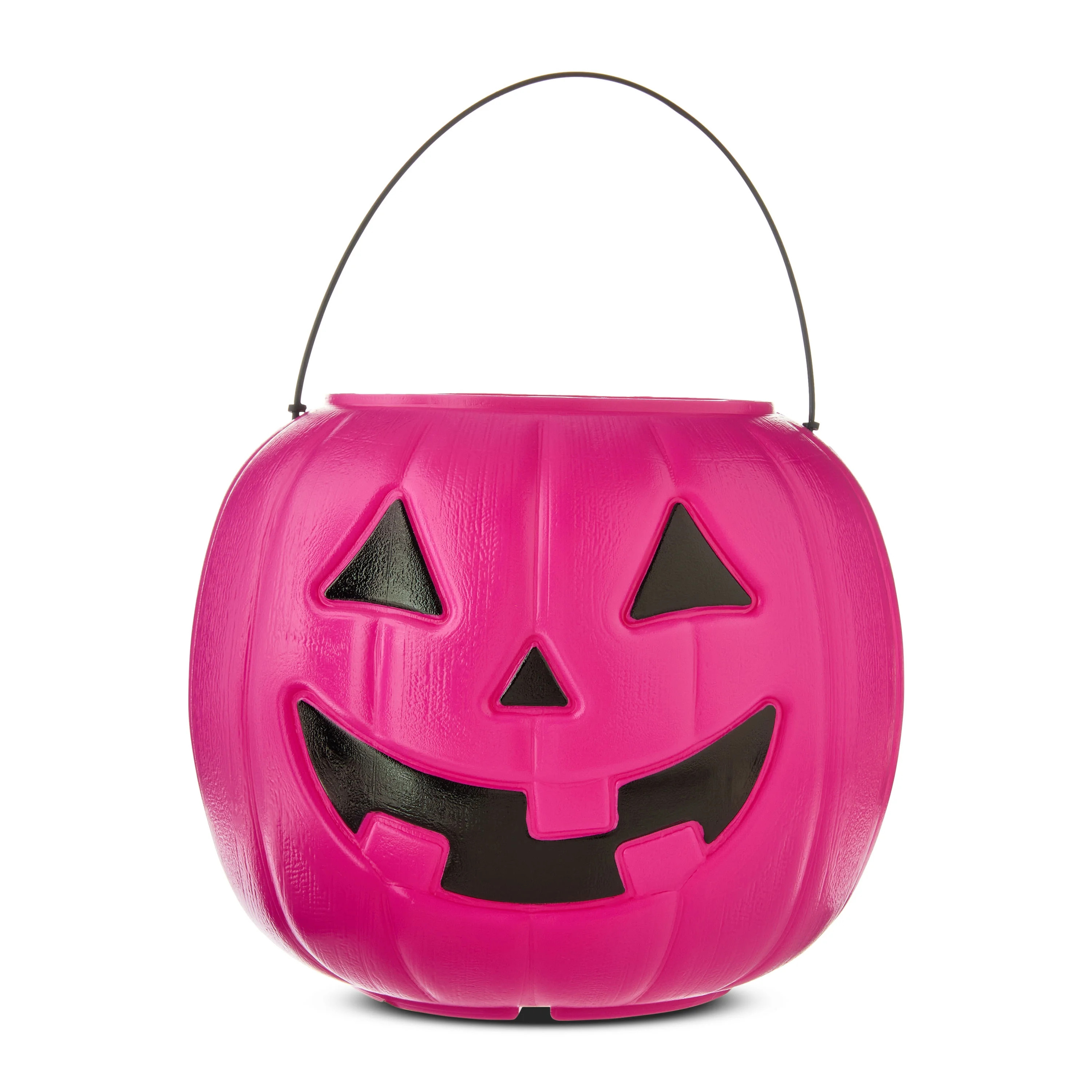8" Pumpkin Pail, Pink, Halloween Treat Bucket, by Way to Celebrate | Walmart (US)