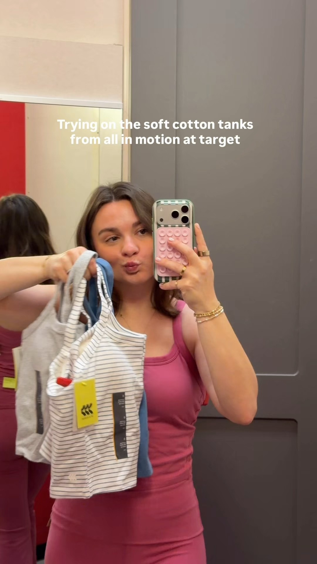 Target athletic tops I love! So good for everyday wear or low impact workouts! Tts I get a size small 


#targetbra #targetworkouttop #workoutclothes #workoutset #targetfinds #targetmusthaves #pilatesoutfit 

#LTKFindsUnder100 #LTKFindsUnder50 #LTKSeasonal