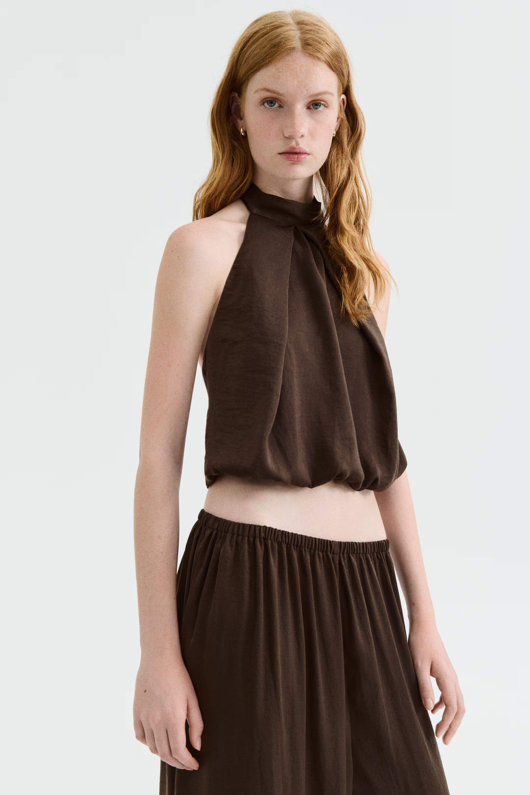 Satin Halterneck Top | H&M (US + CA)