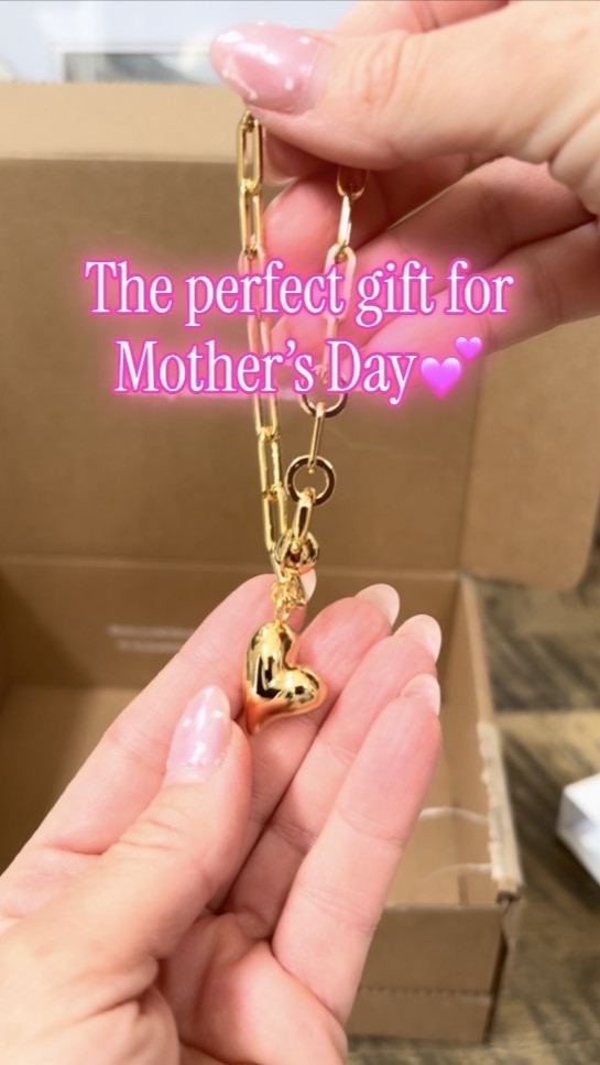 Jewlery perfect for Mother’s Day: A joyful, inflated heart charm is suspended from a paperclip bracelet. The chain bracelet's adjustable length offers a custom fit. Finished in high-polish 14k gold dipped brass. 
Comes in time for Mother’s Day.

#LTKcanada #LTKgiftguide #LTKstyletip