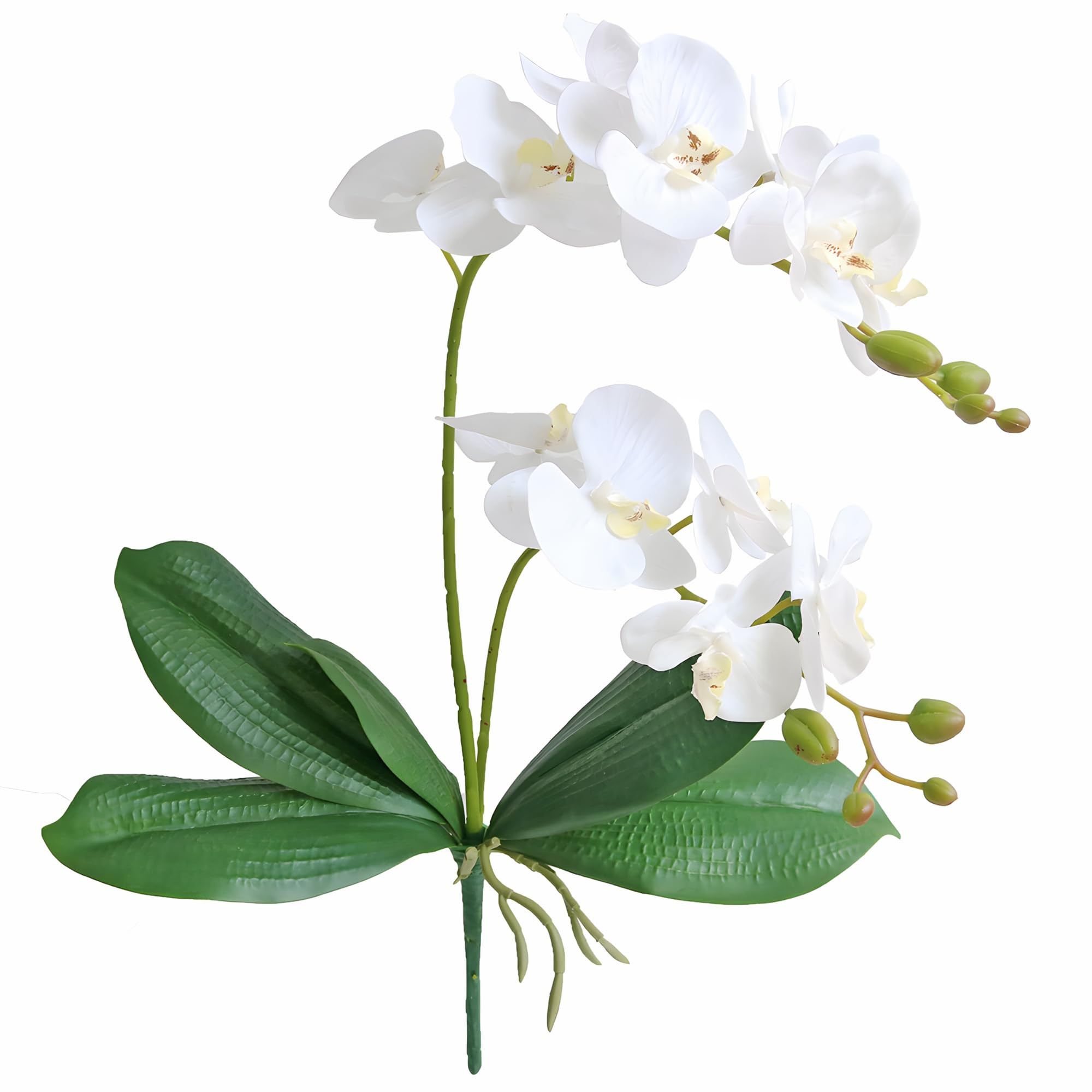Elyjhyy Artificial Phaleanopsis Flowers Fake Orchids Leaves Branches for Home Bonsai Garden Decor... | Amazon (US)