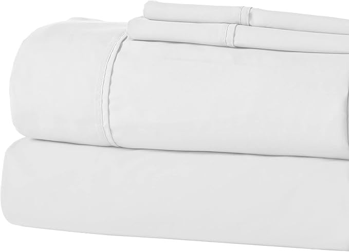 Modern Threads Soft Microfiber Solid Sheets - Luxurious Microfiber Bed Sheets - Includes Flat She... | Amazon (US)