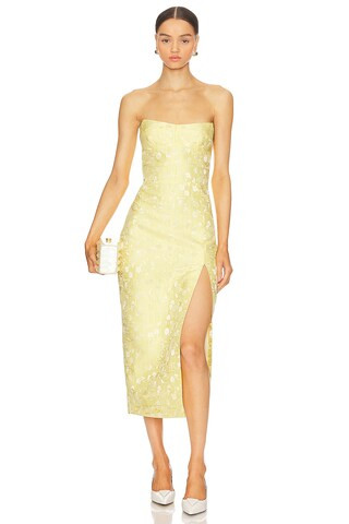 Amanda Uprichard Ivy Dress in Yellow from Revolve.com | Revolve Clothing (Global)