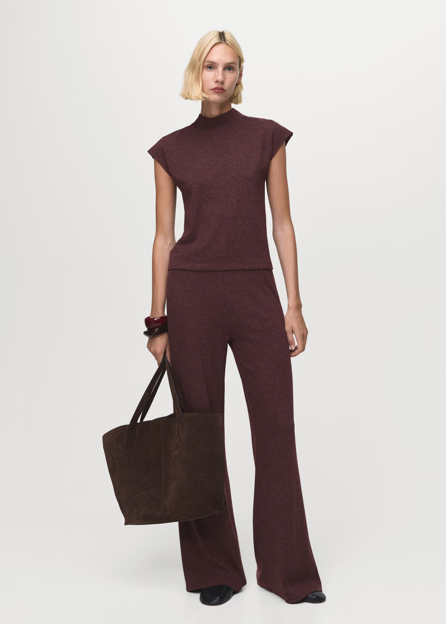 High collar T-shirt - Women | MANGO USA | Mango (US/MX/AU)