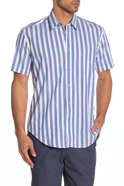 Beach Boy Stripe Short Sleeve Regular Fit Shirt | Nordstrom Rack
