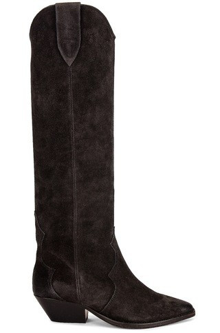 Isabel Marant Denvee Suede Boot in Black | FWRD 