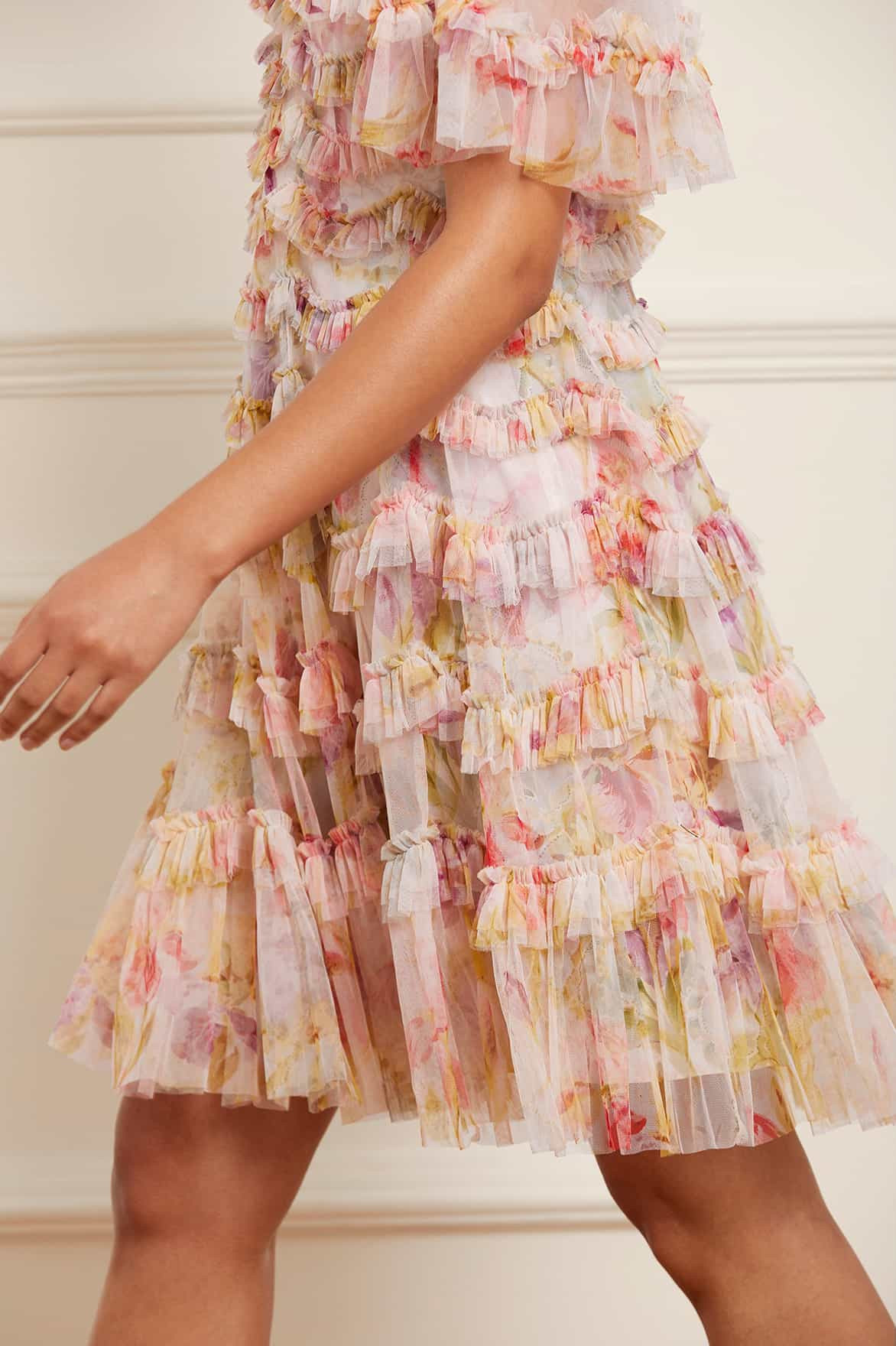 Iris Ruffle Mini Dress | Needle & Thread