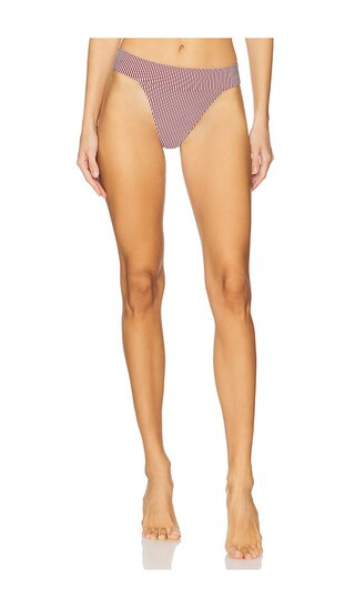 Karina Bikini Bottom in Pomegranate & White | Revolve Clothing (Global)