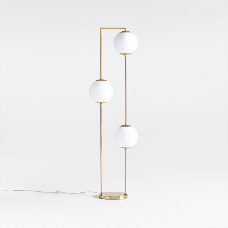 Cosmos Gold Metal 3-Lamp Floor Lamp + Reviews | Crate & Kids | Crate & Barrel