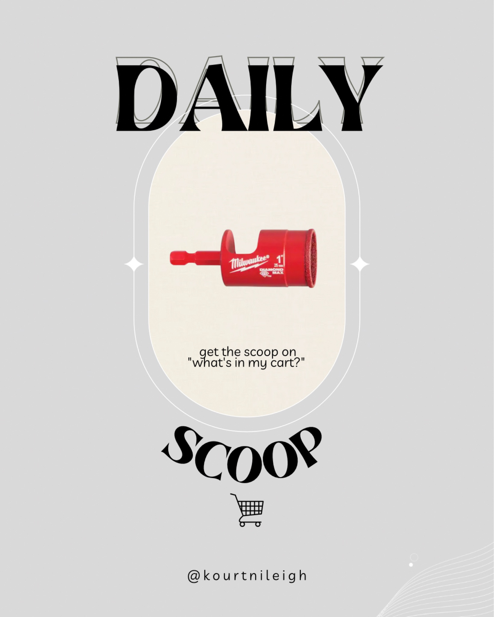 Daily Scoop! This was a must have tool for our DIY outdoor sink/potting bench. Follow me on IG @kourtnileigh to see how this Diamond Max Hole Saw came in handy! 

#LTKhome #LTKFind #LTKSeasonal