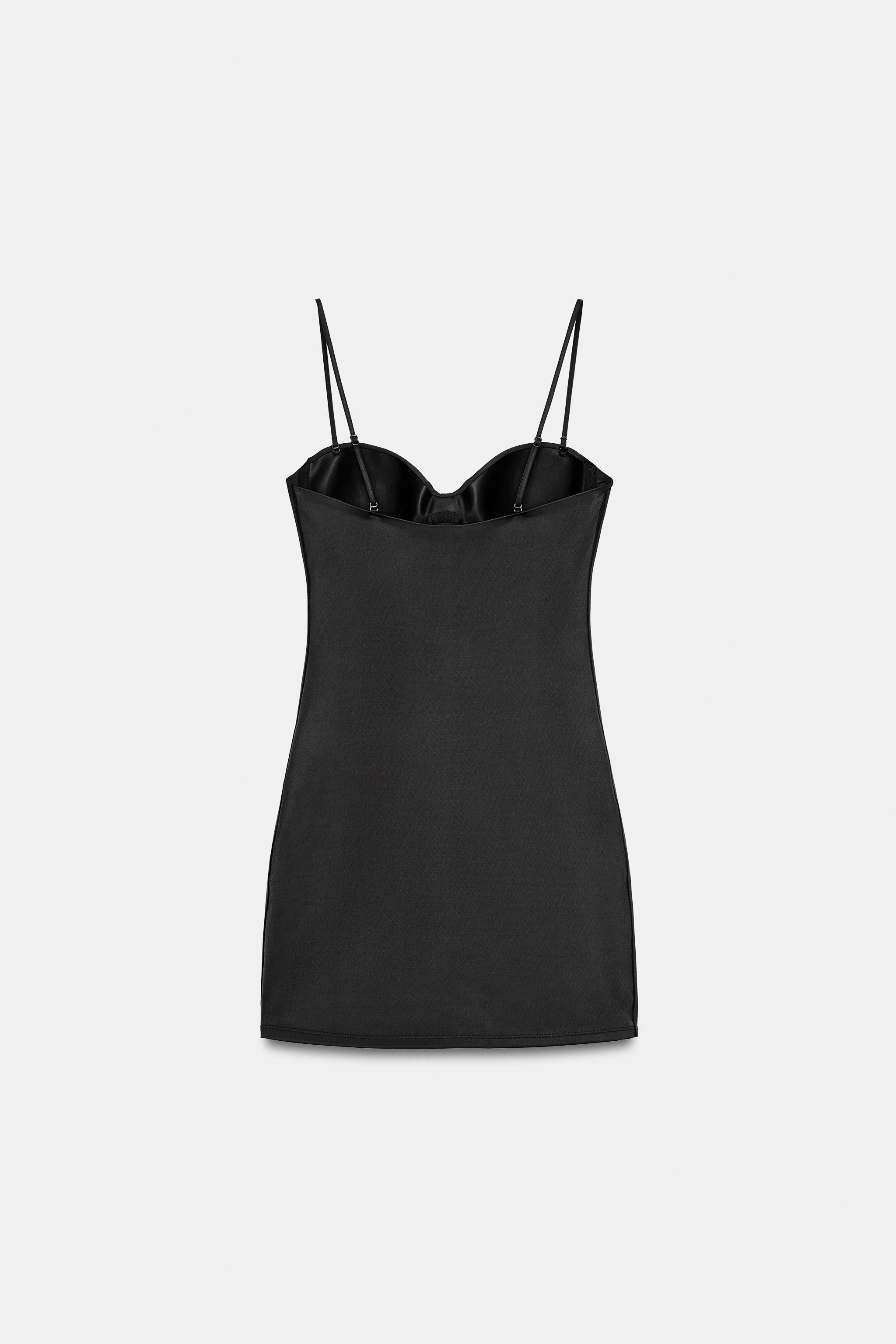 KURZES KLEID AUS POLYAMID-MISCHUNG | Zara DE