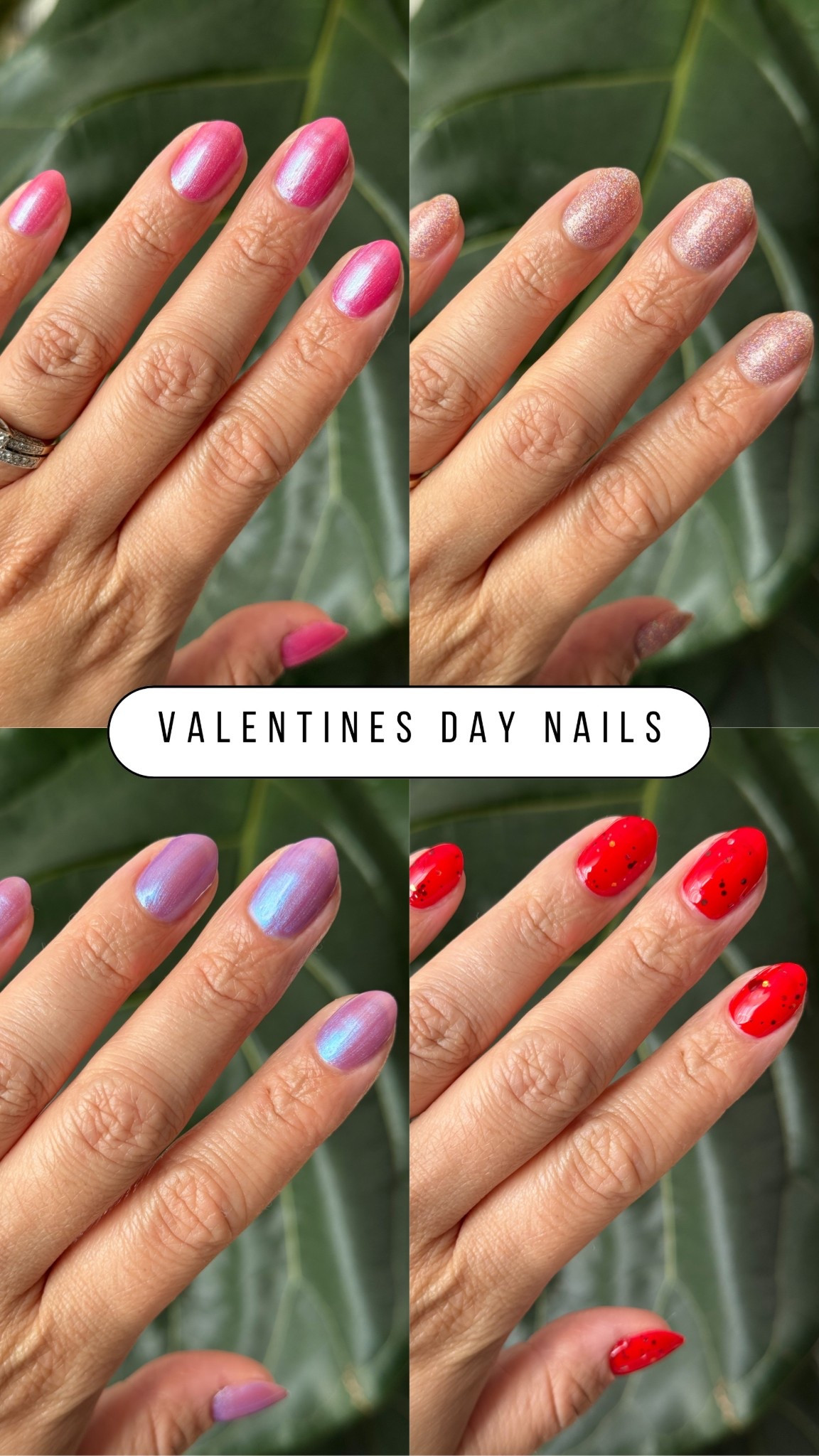 Valentine’s Day is approaching and this new collection adorable! There is something for everyone (long lasting, quick dry, gel, tabs, pressies and instant manis). I screamed when I saw the caboodle kits, 80s baby. There are pre made ones as well as a build your own option. 

Featuring 4 shades here: Hard Launch, MWAH, SWAK, Hearted ( Lollipop base) 

If you are new to Olive & June and want to save on your first system you can use code: ILLYSMANI20 to save 20% off your first system

At home mani, valentines mani, pink nail polish, glitter polish 

#LTKFindsUnder50 #LTKBeauty