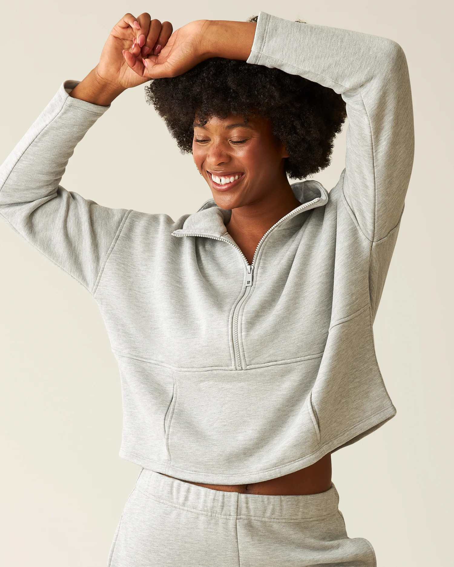 Cloud Fleece Half Zip Nursing Pullover | Kindred Bravely