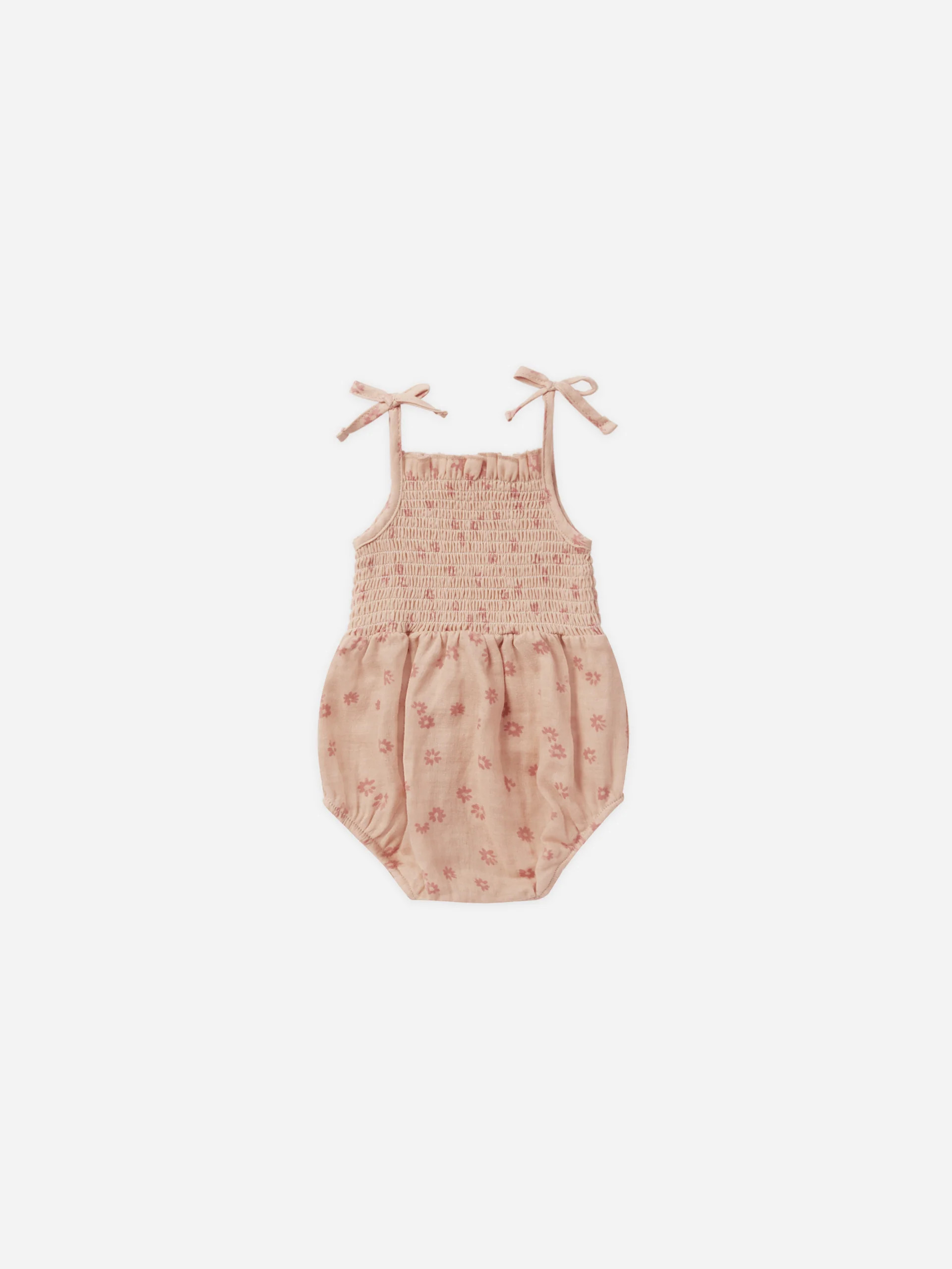 Kaia Romper || Pink Daisy | Rylee + Cru