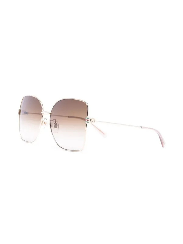 Gucci Eyewear Sonnenbrille Im Oversized-Look - Farfetch | Farfetch Global