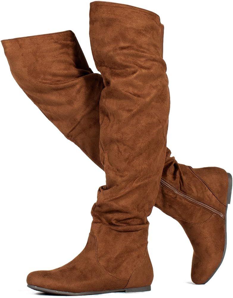 RF ROOM OF FASHION Women's Over The Knee High Slouchy Boots | Amazon (US)