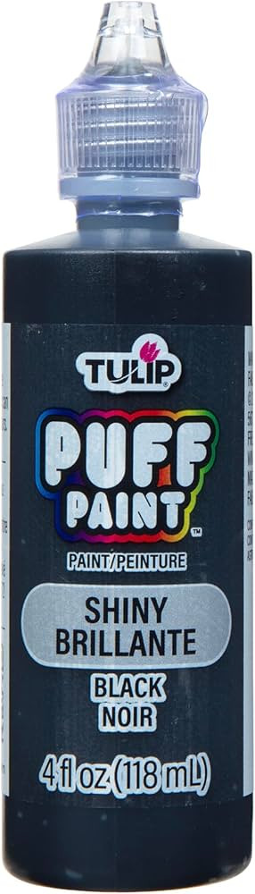 TULIP Dimensional Fabric Paint 41401 Dfpt 4Oz Slick Black, 4 Fl Oz (Pack of 1), Packaging may var... | Amazon (US)
