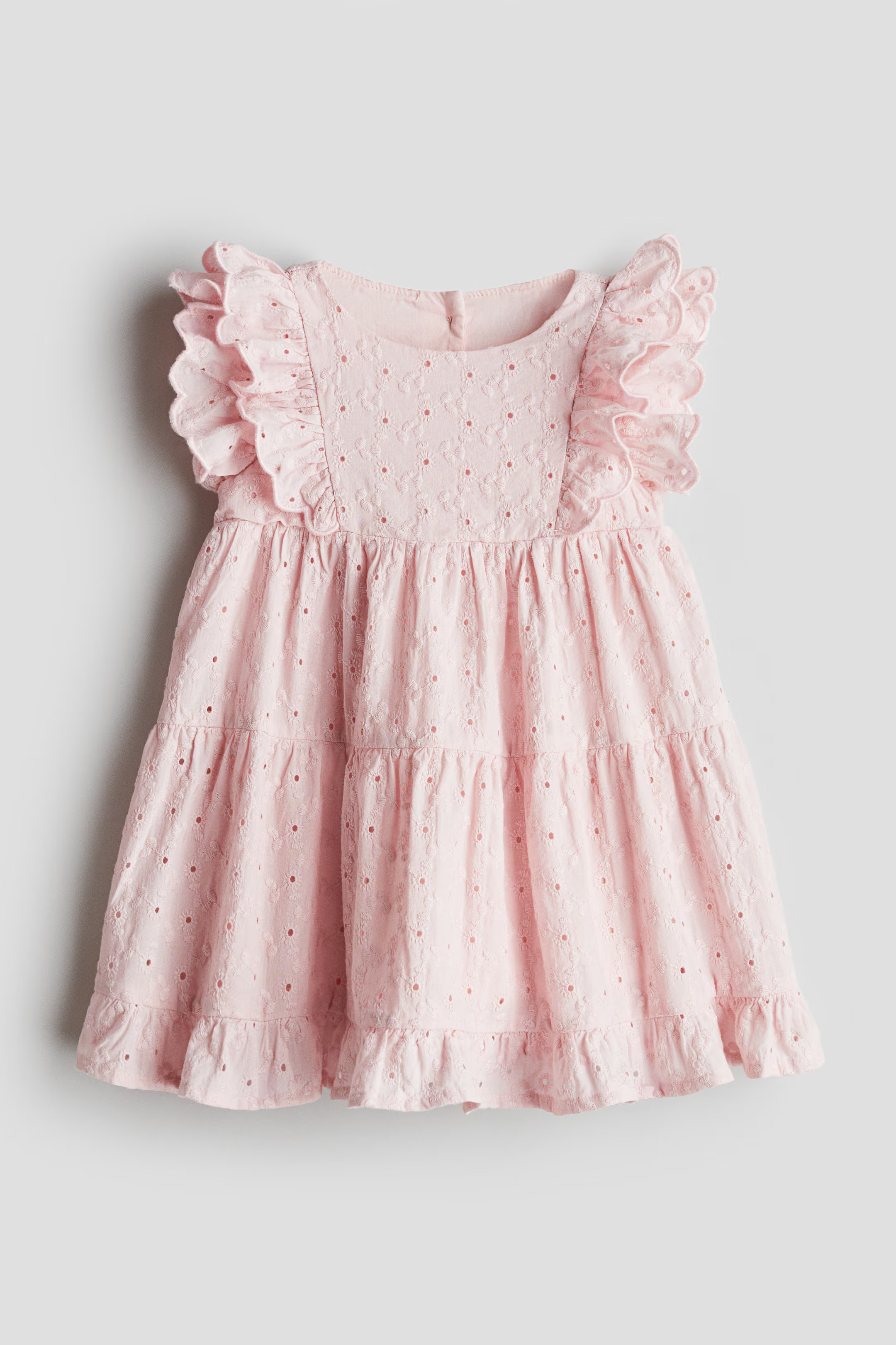 Ruffled Eyelet-Embroidered Dress | H&M (US + CA)