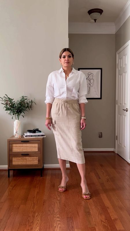 Cargo Skirt | Linen Outfit | Linen Skirt | Linen Shirt | Spring Outfit | Spring Style | Target Style | Target Fashion | Over 40 Fashion

#LTKfindsunder100 #LTKstyletip #LTKover40