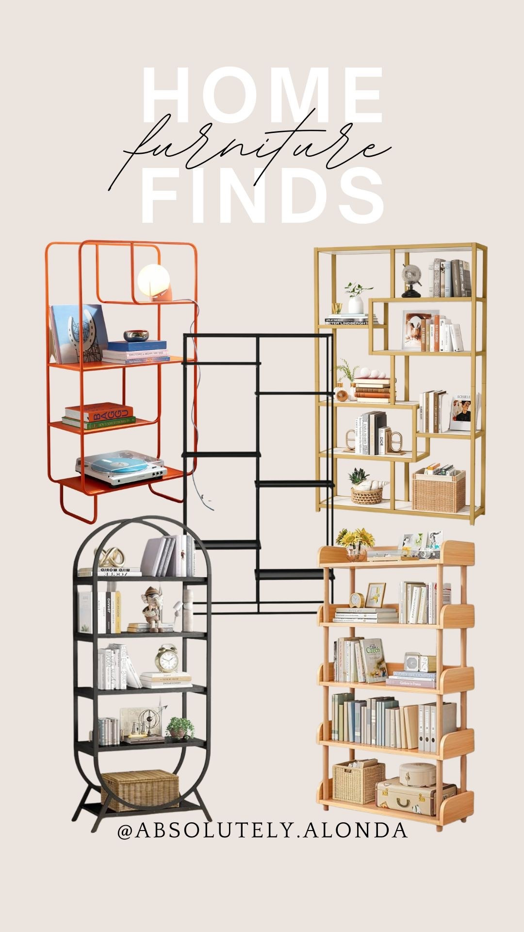 Open bookshelf round up inspired by Urban Outfitters Alana. 

#LTKHome