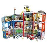 Amazon.com: KidKraft Everyday Heroes Wooden Playset, 3-Story with 26-Piece Accessories, Foldable ... | Amazon (US)