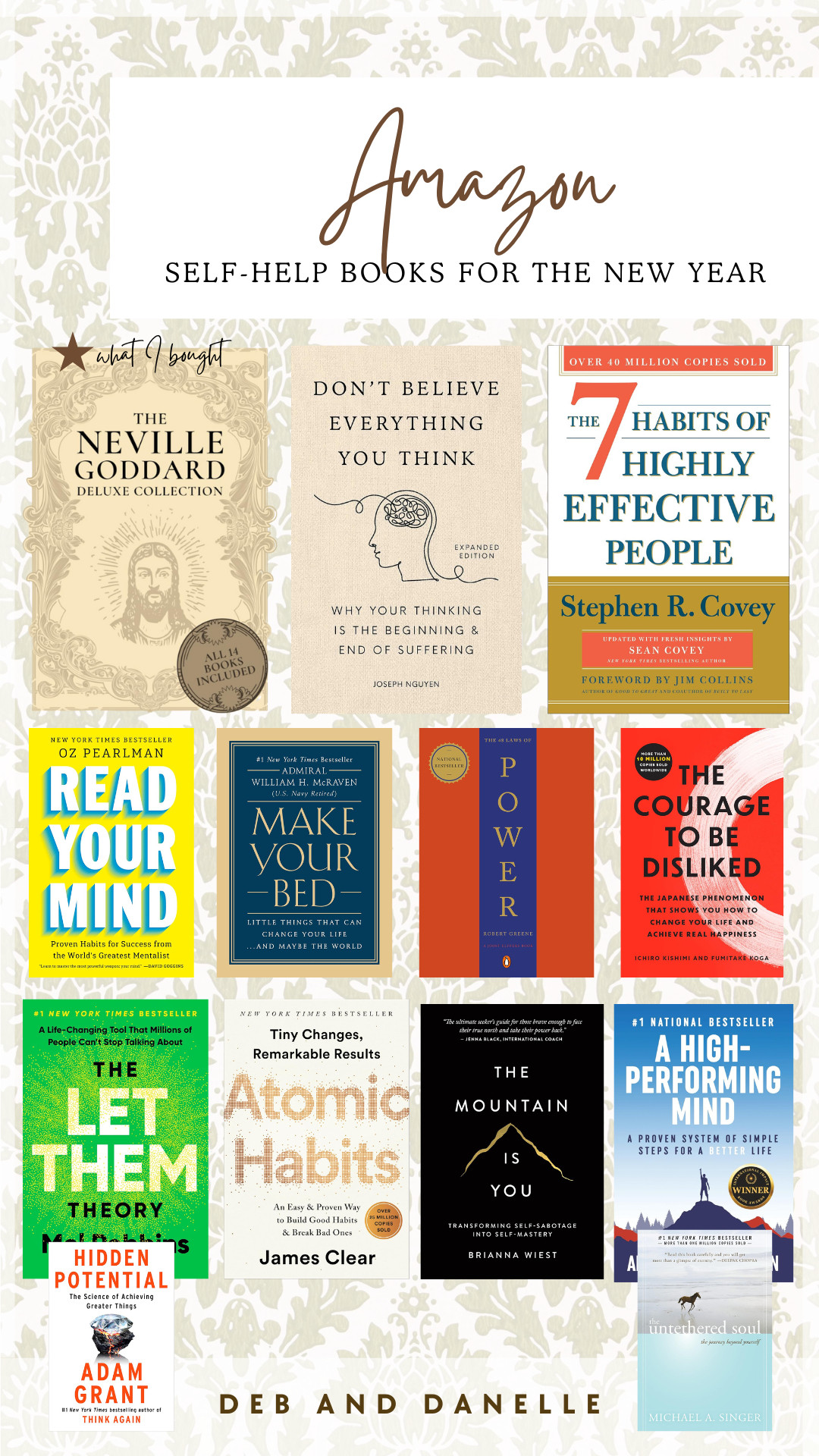 Start the new year right with these books for your reading list. Get inspired and transform your life! I am currently listening to Goddard's Deluxe Collection. 

 #LTKdayinmylife #LTKmorningroutine #LTKHome