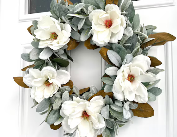 Magnolia Wreath Year Round Wreath Easter Wreath Spring | Etsy | Etsy (US)