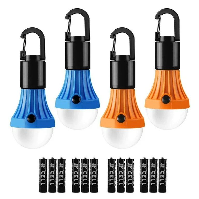 Lepro 4-Pack LED Camping Lanterns, Camping Accessories, 3 Lighting Modes, Batteries Included Hang... | Walmart (US)