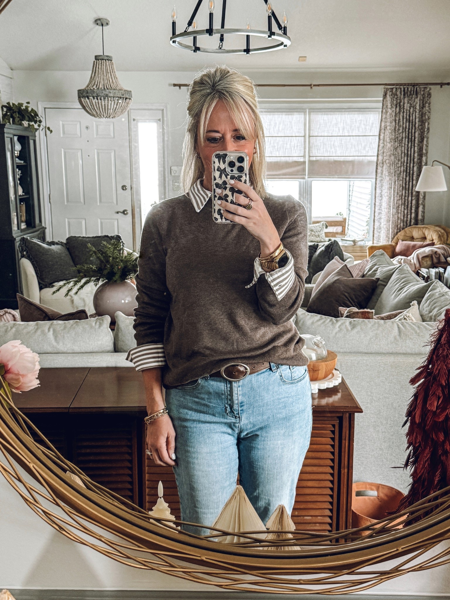 Loving this light weight sweater perfect for layering. Wearing a small.
Amazon fashion finds 