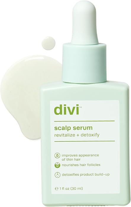 divi Scalp Serum, Revitalize and Detoxify, Aids against hair-thinning, nourishes hair follicles, detoxifies product build-up (30 ml) | Amazon (US)