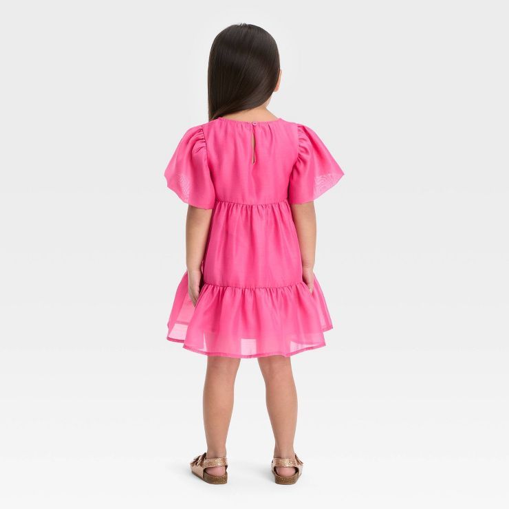 Toddler Girls' Bubble Short Sleeve Dress - Cat & Jack™ Pink | Target