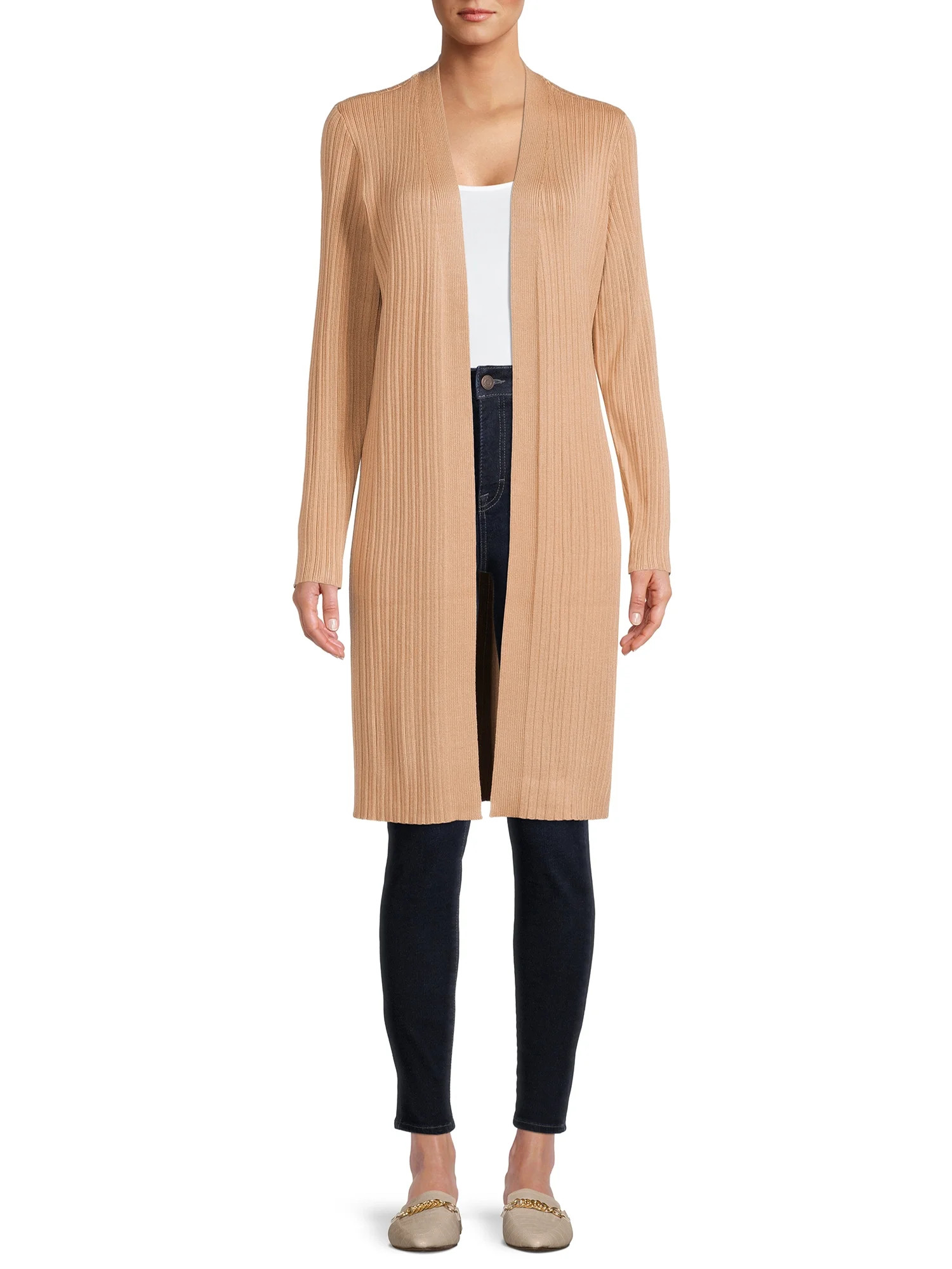 Time and Tru Women’s Ribbed Duster - Walmart.com | Walmart (US)