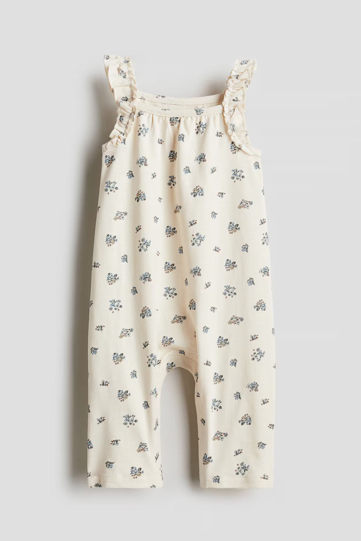 Patterned Cotton Jumpsuit - Cream/floral - Kids | H&M CA | H&M (US + CA)