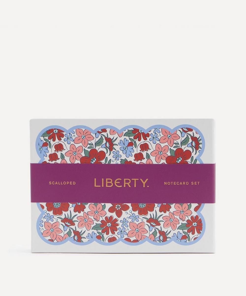 Liberty Scalloped Shaped Notecards Set of 8 | Liberty London (US)