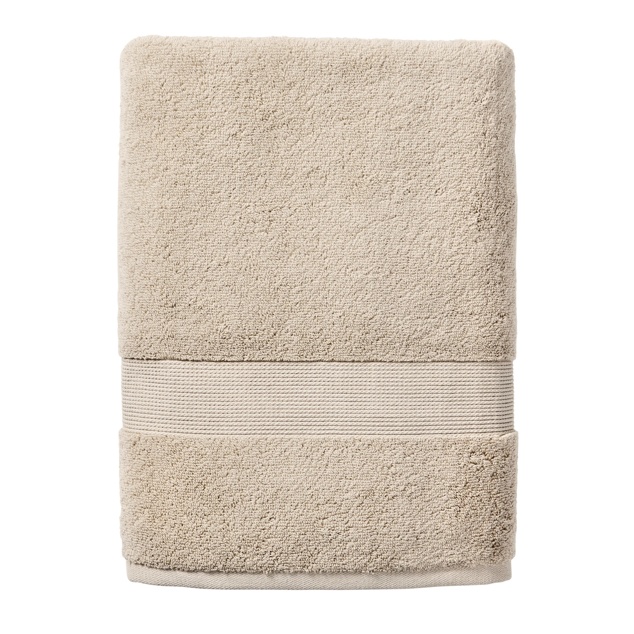 Better Homes & Gardens Signature Soft Solid Bath Towel, Almond Biscuit | Walmart (US)