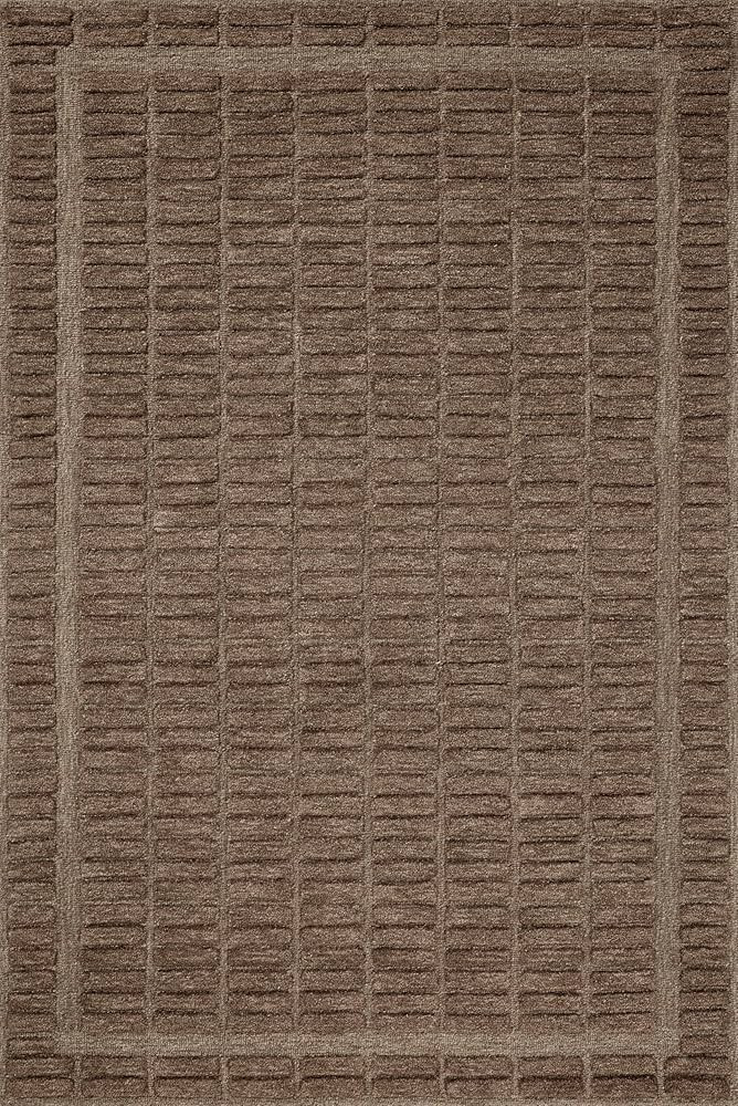 Loloi Chris Loves Julia x Bradley Collection, Cocoa & Cocoa, 9'-3" x 13' Area Rug – Classic Str... | Amazon (US)