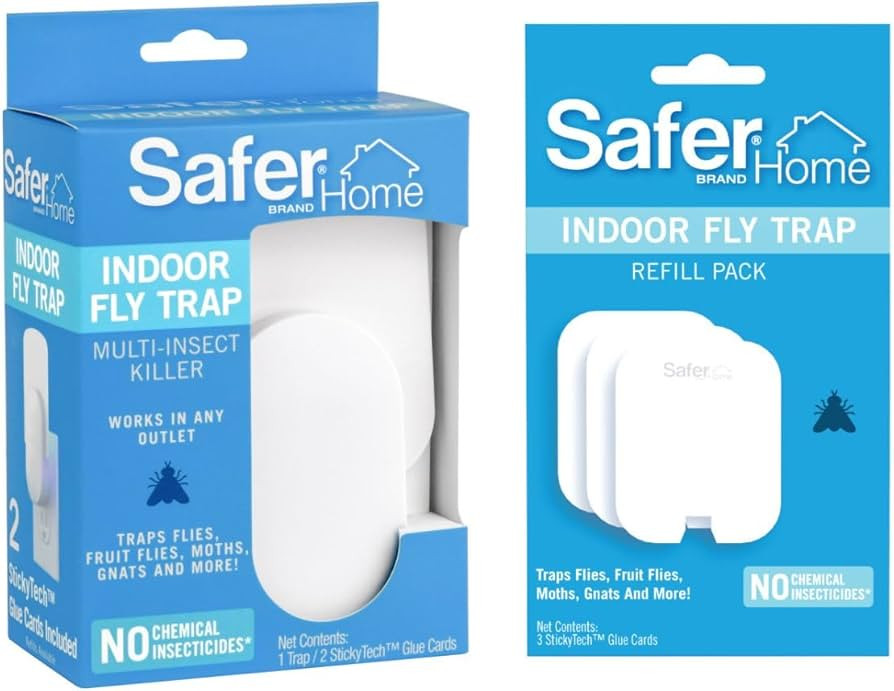 Safer Home SH502 Indoor Plug-in Fly Trap & Safer Home SH503 Fly Trap Refill Pack of Glue Cards fo... | Amazon (US)
