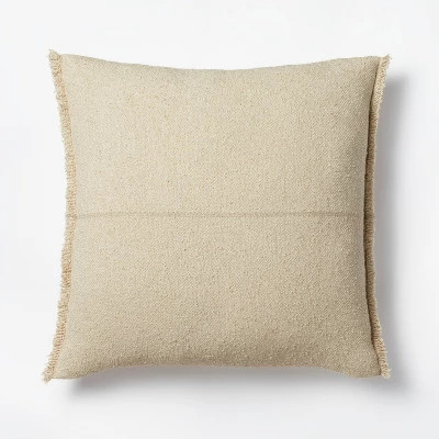Oversized Woven Striped Square Throw Pillow Neutral - Threshold™ designed with Studio McGee | Target