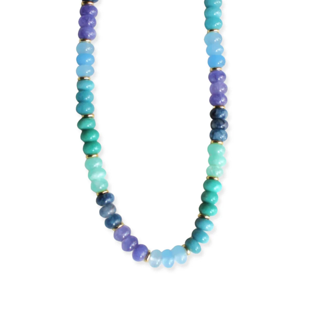 Ocean Stone Beaded Necklace | Embark Fine Jewelry