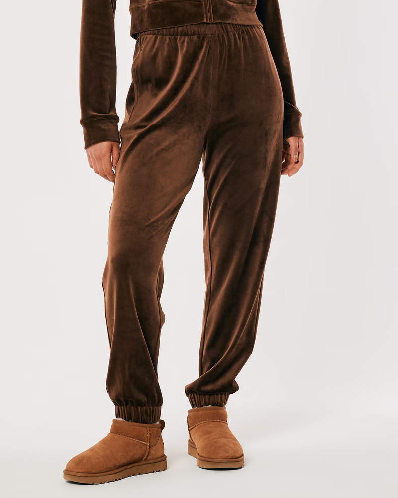 Women's Ultra High-Rise Velour Dad Joggers | Women's Up To 60% Off Select Styles | HollisterCo.co... | Hollister (US)